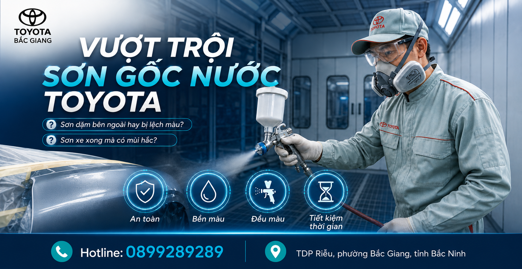 Giải mã hiện tượng xe lệch màu, mùi hắc sau khi sơn 